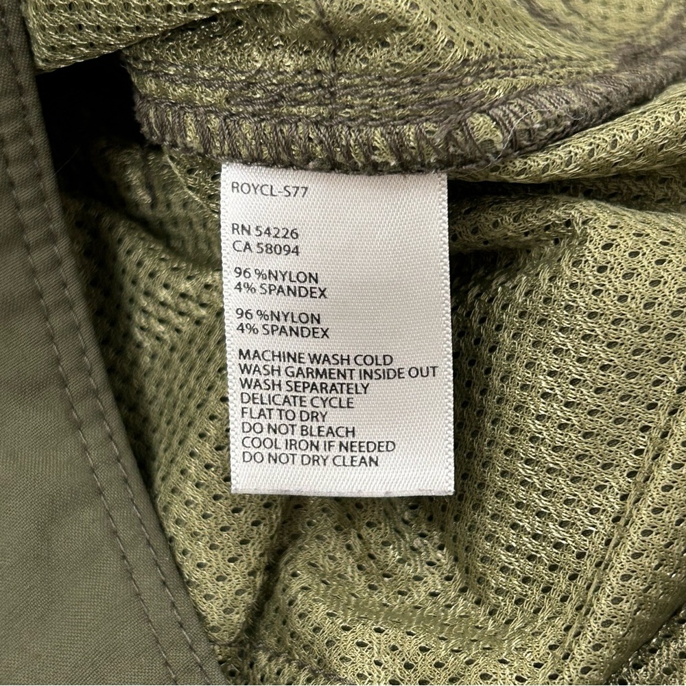 Royal Robbins Olive Green Nylon Stretch Outdoor Hiking Shorts Men’s Size 32w 10L - Picture 4 of 7